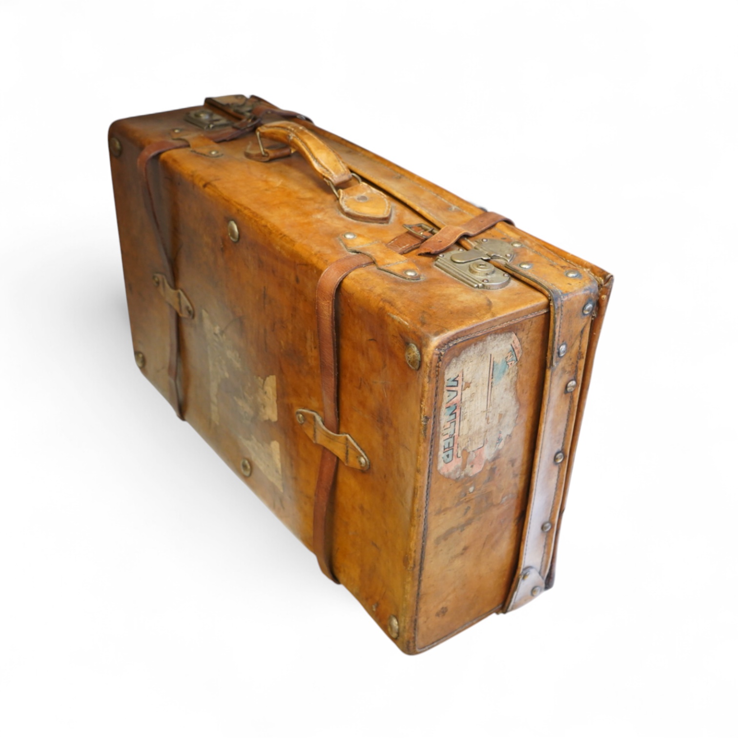 Baitly of Lyon leather case, made in Hong Kong, 70cm wide